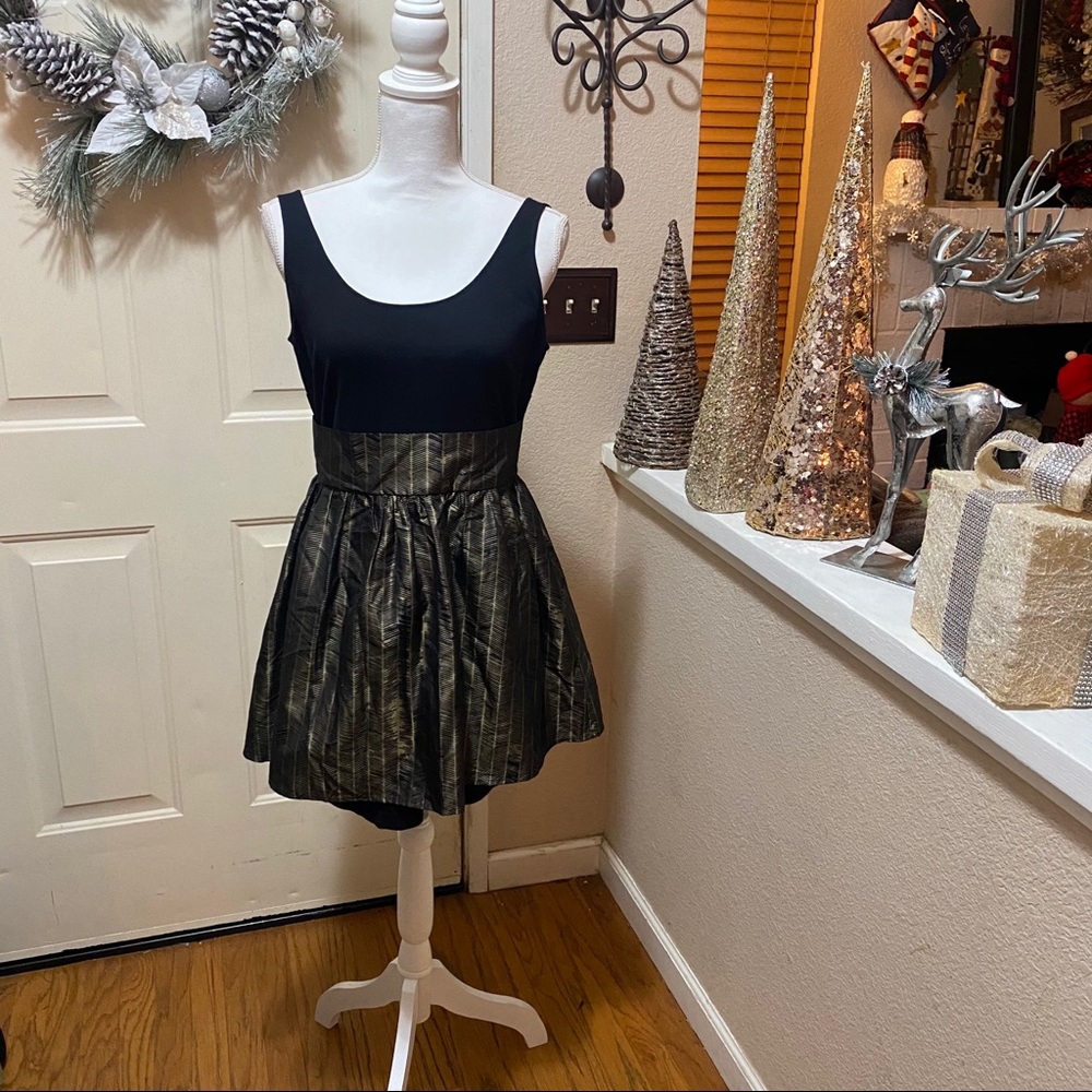 Dolce Vita Mini Cocktail Dress Tank Style Metallic - Picture 6 of 16